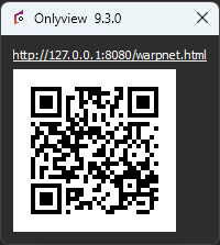Warpnet dialog